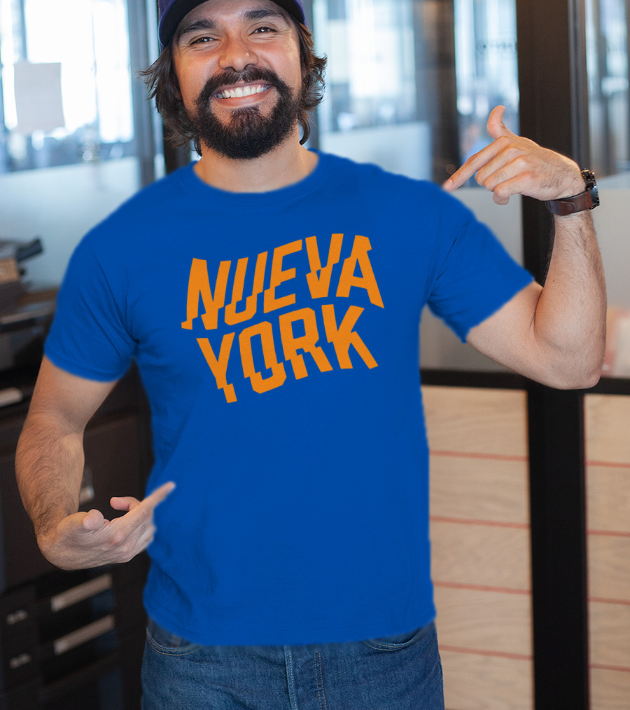 Nueva York Bold Orange Blue T-Shirt