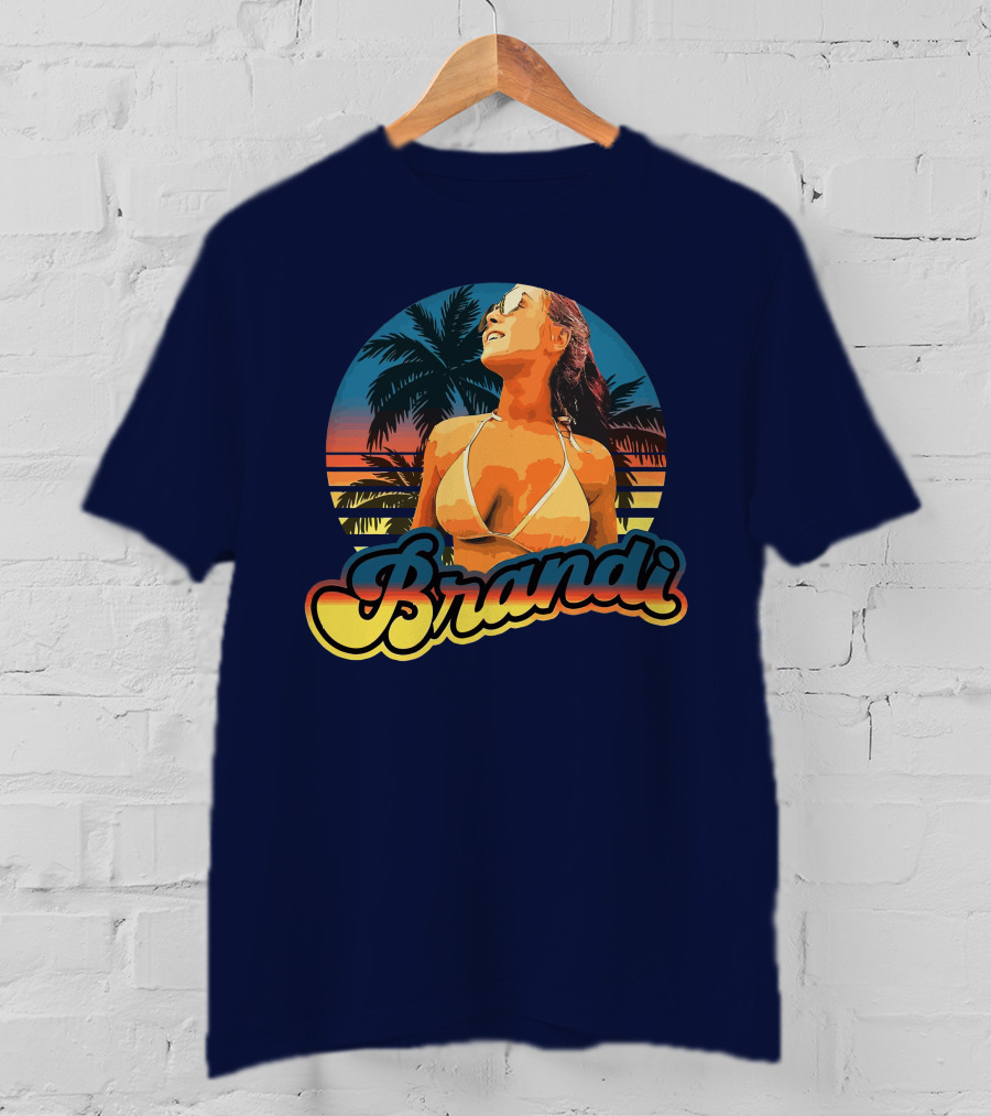 Brandi Lauren Tropical Sunset Palm Trees T-Shirt