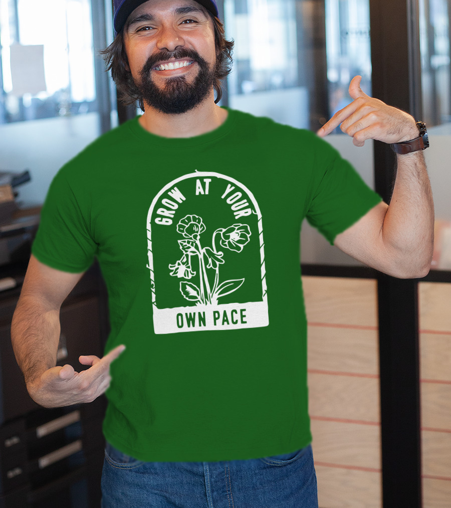 Grow At Your Own Pace Botanical Archway T-Shirt