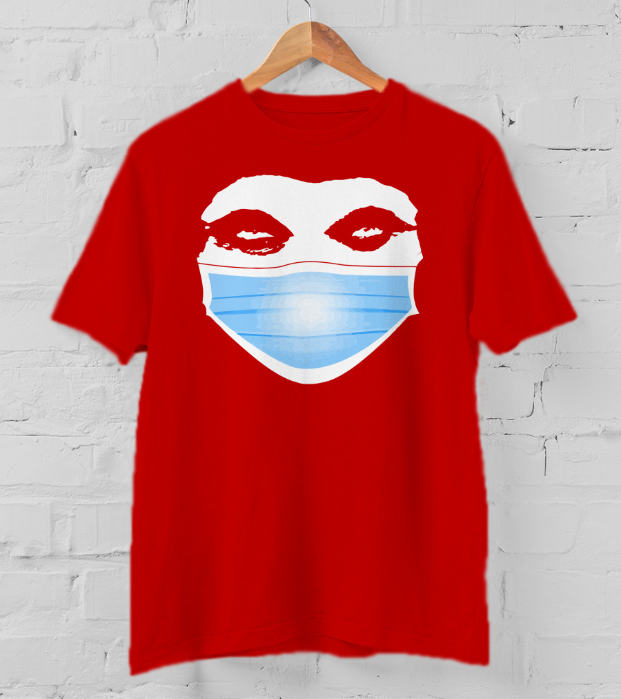 Greg Gutfeld Red Face Mask T-Shirt