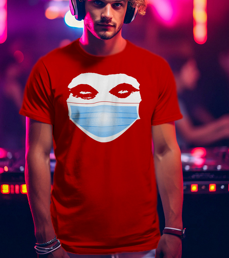Greg Gutfeld Red Face Mask T-Shirt
