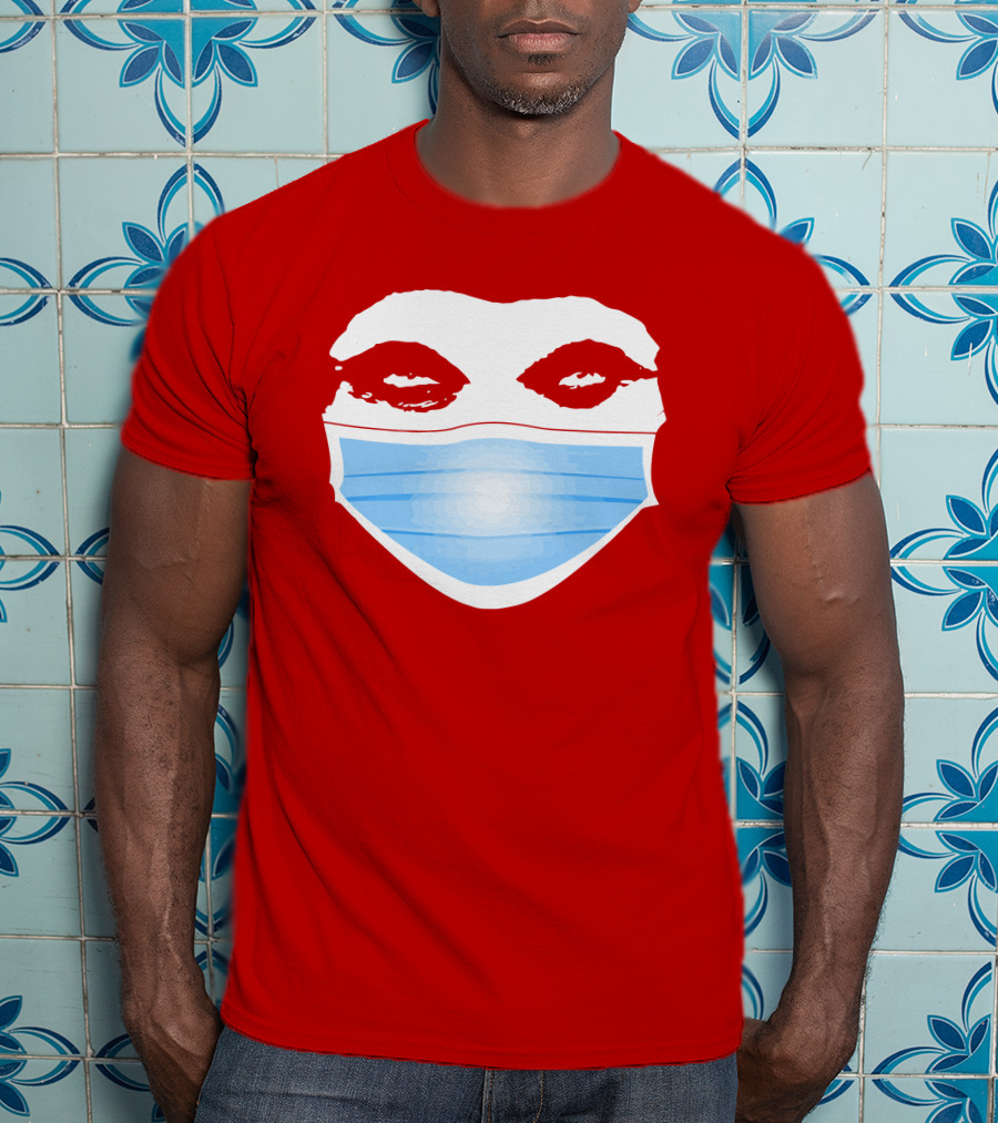 Greg Gutfeld Red Face Mask T-Shirt