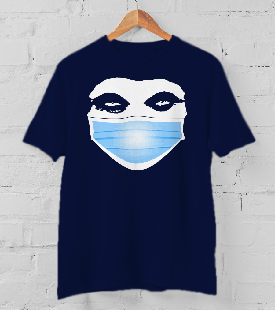 Gutfeld Store Blue Masked Face T-Shirt
