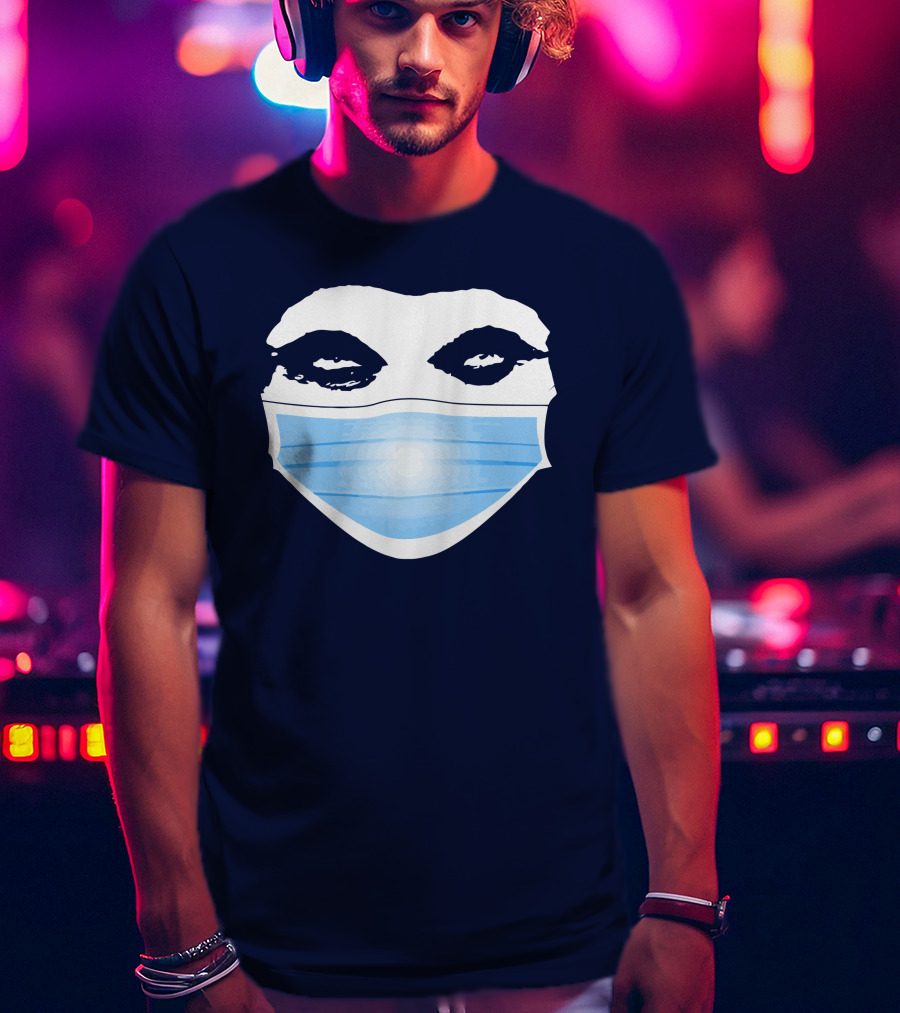 Gutfeld Store Blue Masked Face T-Shirt