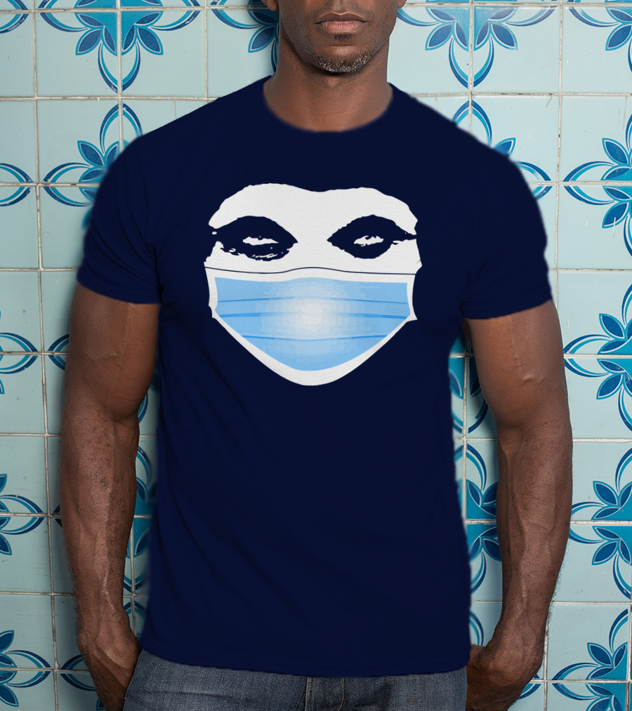 Gutfeld Store Blue Masked Face T-Shirt
