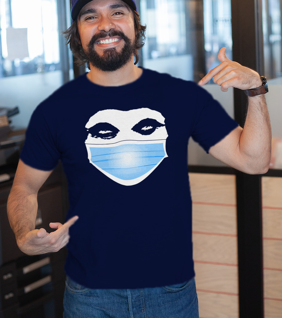 Gutfeld Store Blue Masked Face T-Shirt