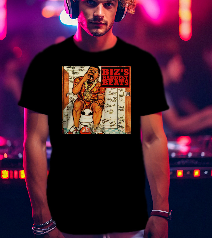 Biz's Baddest Beats Biz Markie Bathroom Graffiti T-Shirt
