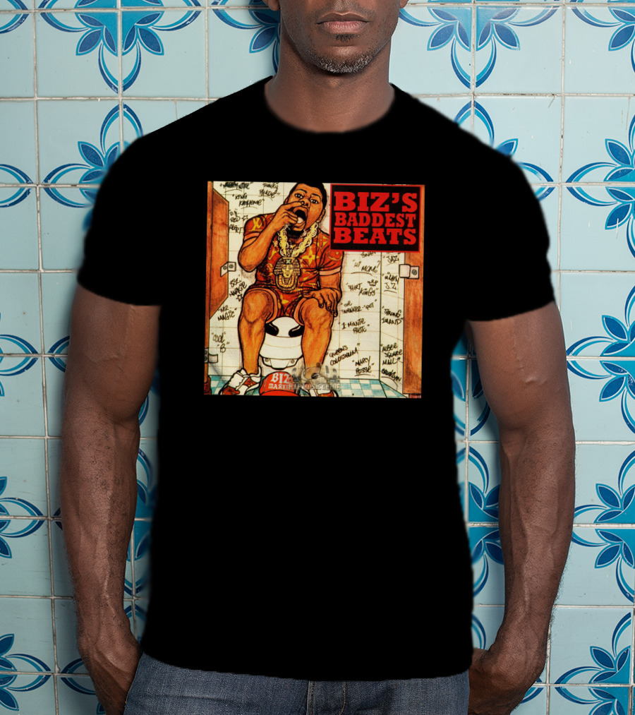 Biz's Baddest Beats Biz Markie Bathroom Graffiti T-Shirt