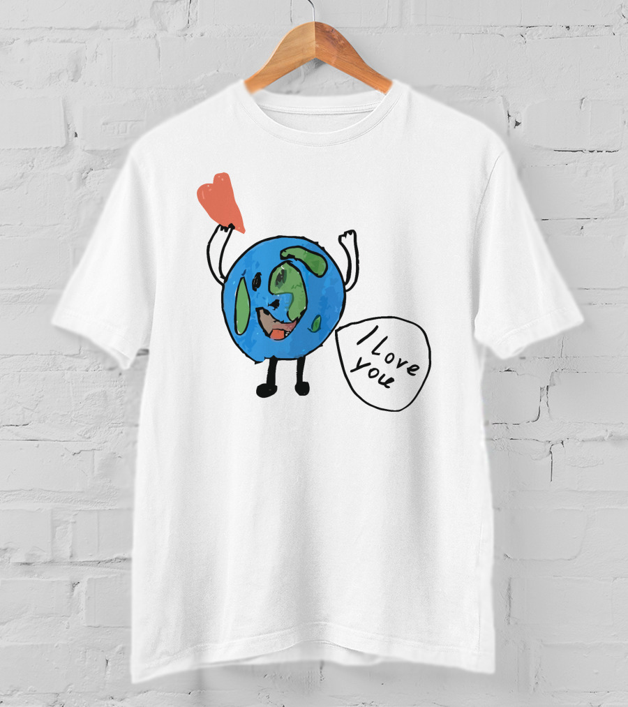 I Love You Earth Heart T-Shirt