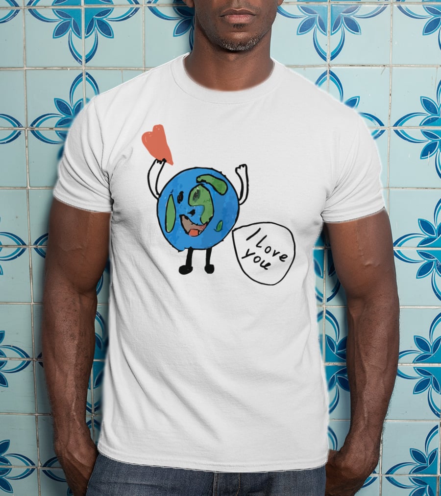 I Love You Earth Heart T-Shirt