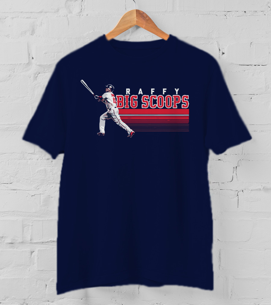 Raffy Big Scoops Baseball Player Silhouette With Bat T-Shirt