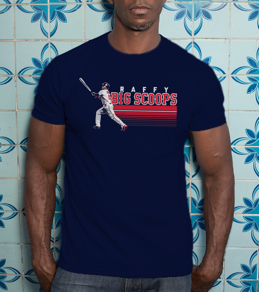 Raffy Big Scoops Baseball Player Silhouette With Bat T-Shirt