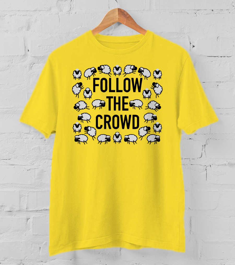 Follow The Crowd Vlog Creations Sheep T-Shirt