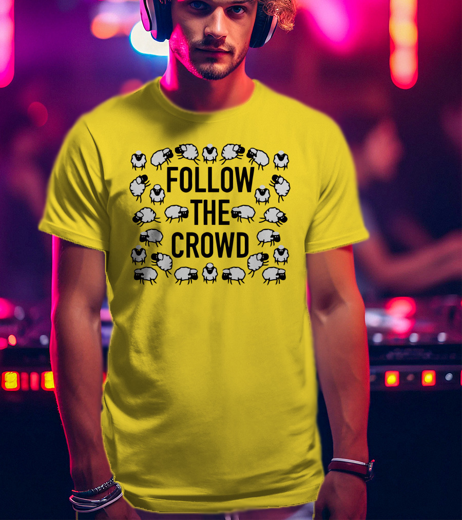 Follow The Crowd Vlog Creations Sheep T-Shirt