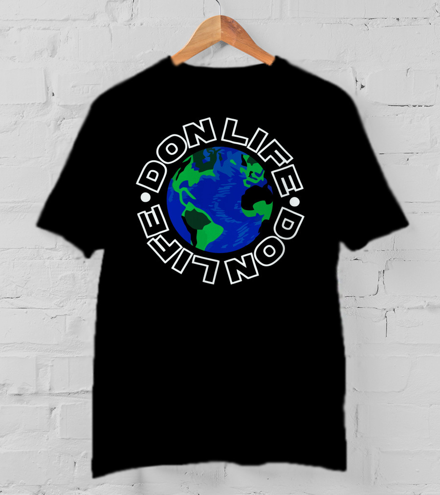 Don Life Earth Motif Global T-Shirt