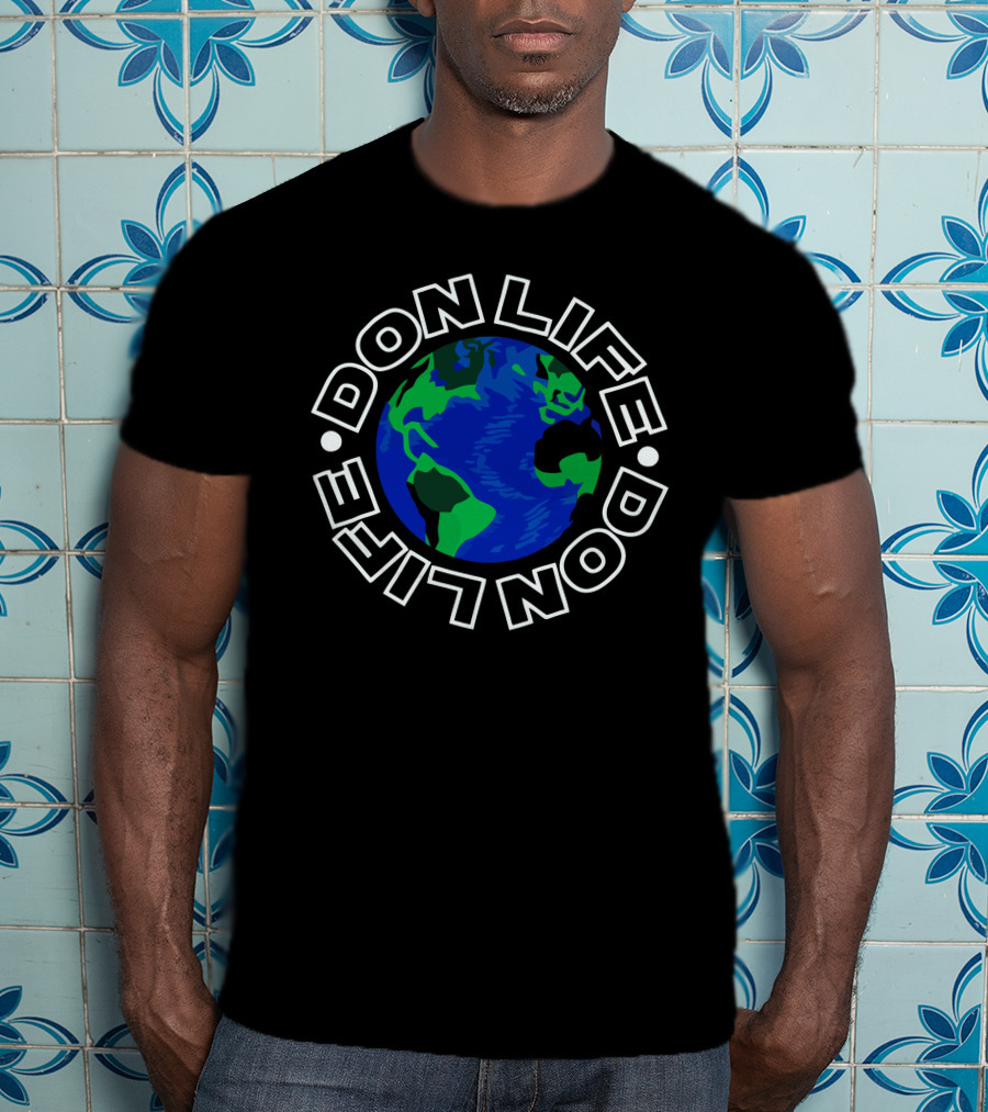 Don Life Earth Motif Global T-Shirt