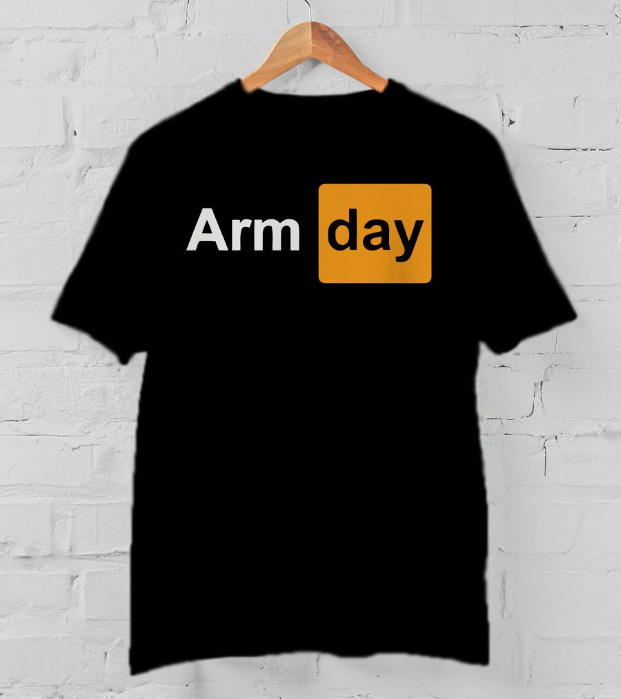 Arm Day Bodybuilding Workout Gym Motivation T-Shirt