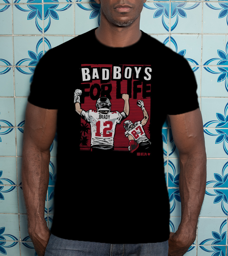 Brady Gronkowski Bad Boys For Life Football 12 87 T-Shirt