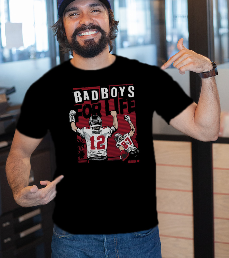 Brady Gronkowski Bad Boys For Life Football 12 87 T-Shirt