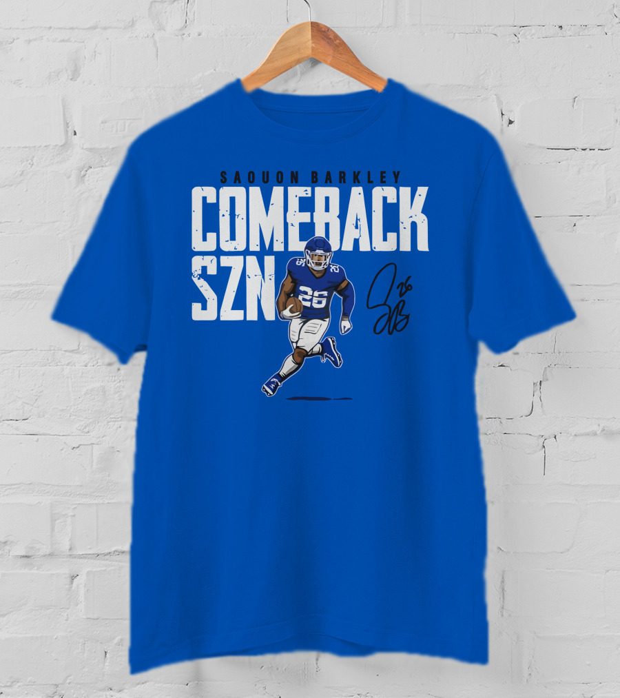 Saquon Barkley Comeback SZN 26 Football T-Shirt