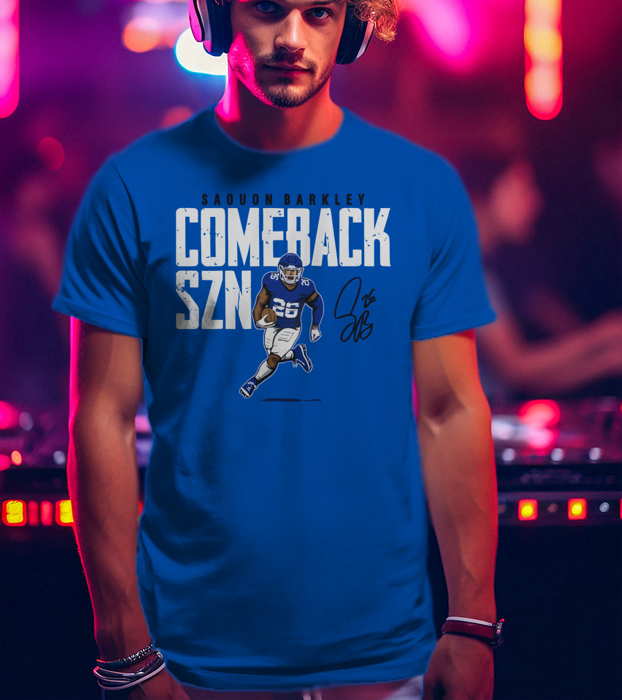 Saquon Barkley Comeback SZN 26 Football T-Shirt