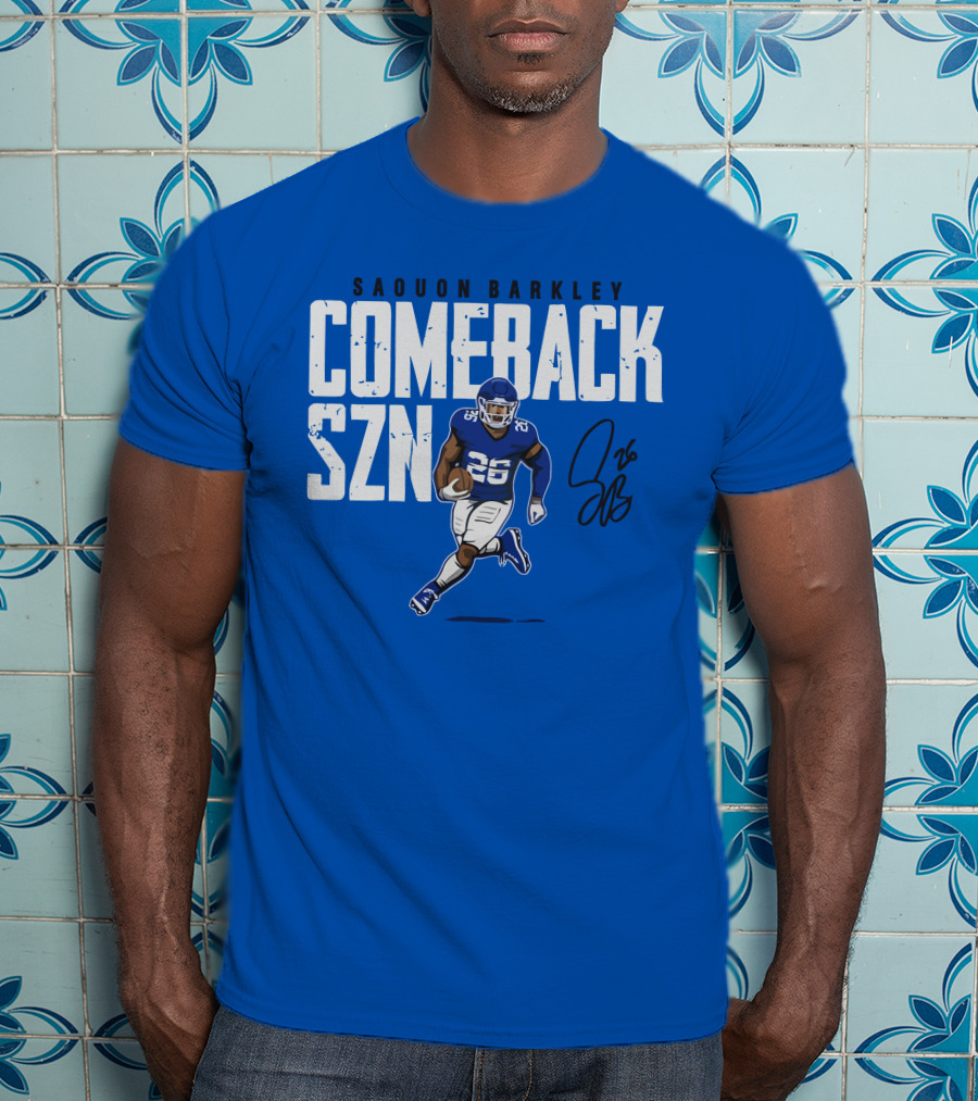 Saquon Barkley Comeback SZN 26 Football T-Shirt