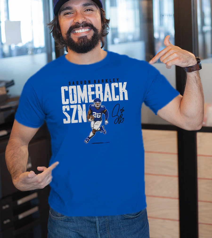 Saquon Barkley Comeback SZN 26 Football T-Shirt
