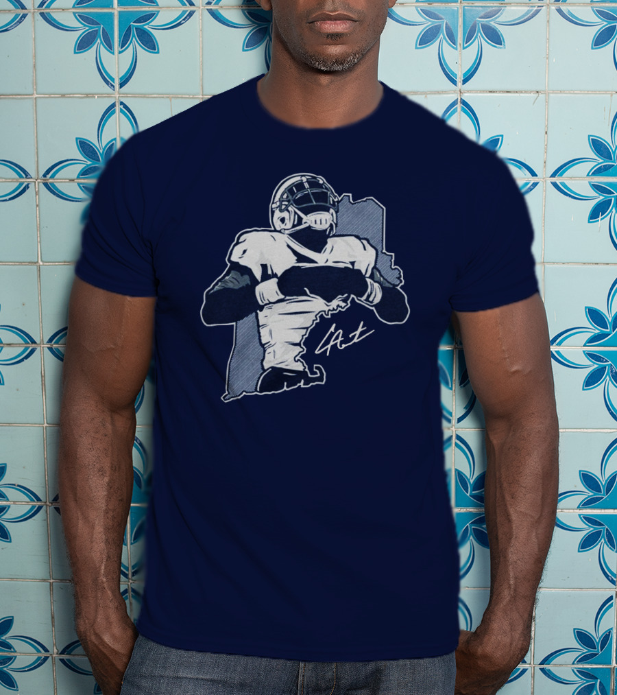 Cam Newton Celebration Football Player Signature Pose T-Shirt