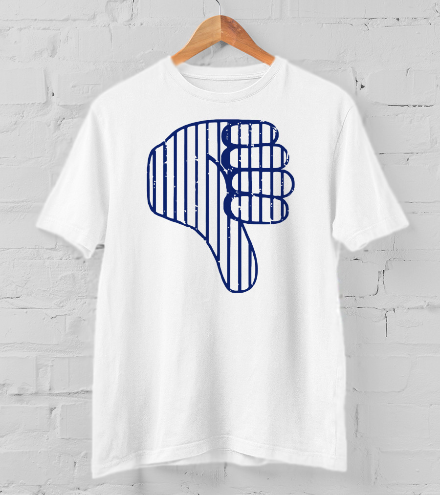 Thumbs Down New York Baseball Todd Frazier Striped T-Shirt