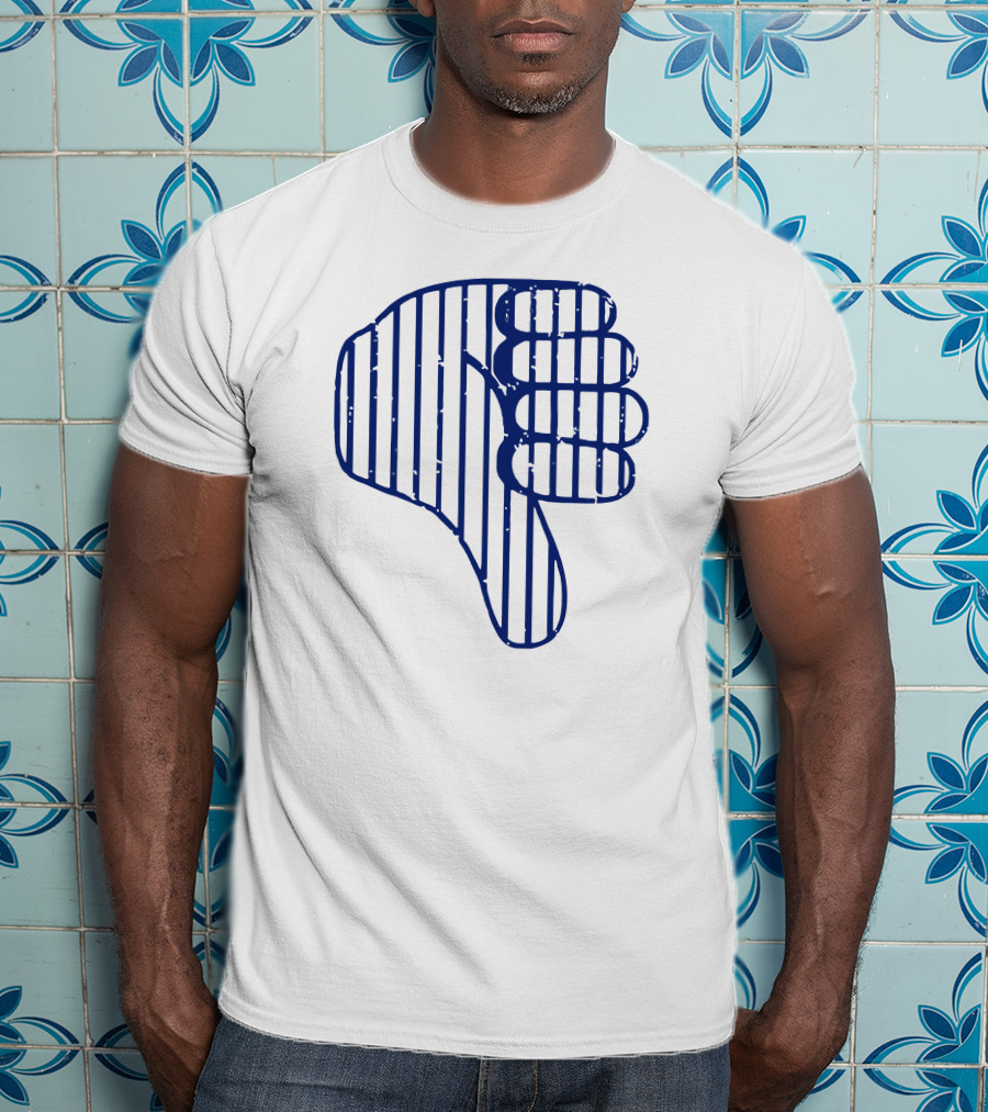 Thumbs Down New York Baseball Todd Frazier Striped T-Shirt