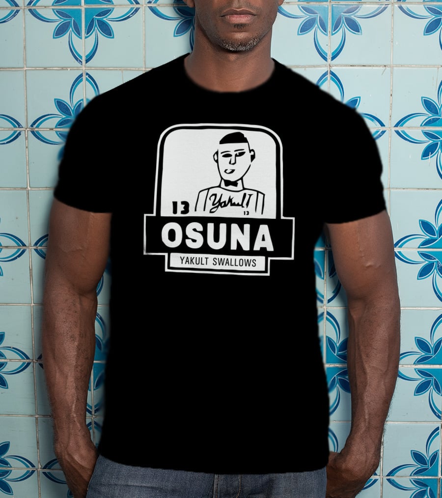 Jose Osuna Number 13 Yakult Swallows Baseball T-Shirt