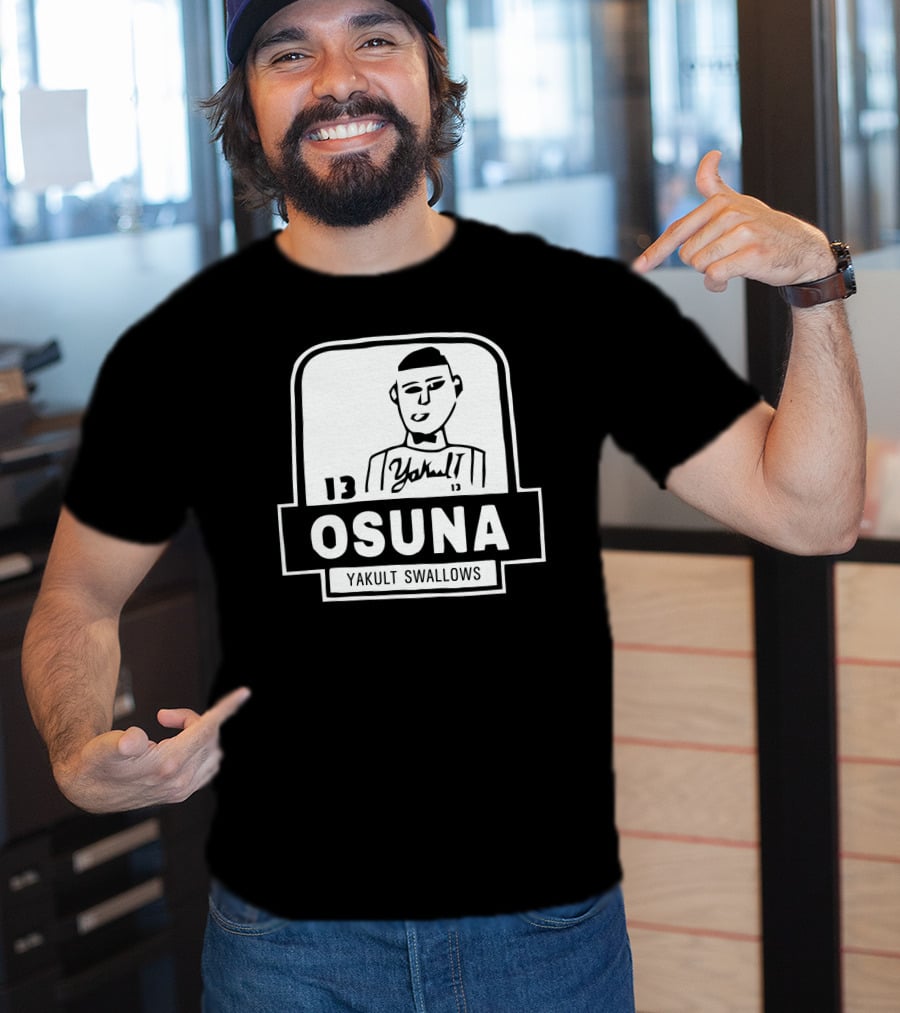 Jose Osuna Number 13 Yakult Swallows Baseball T-Shirt