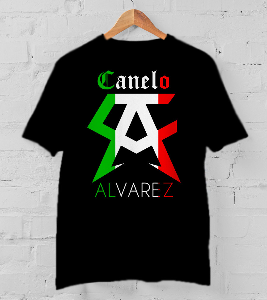 Canelo Alvarez Mexican Flag Colors CA T-Shirt