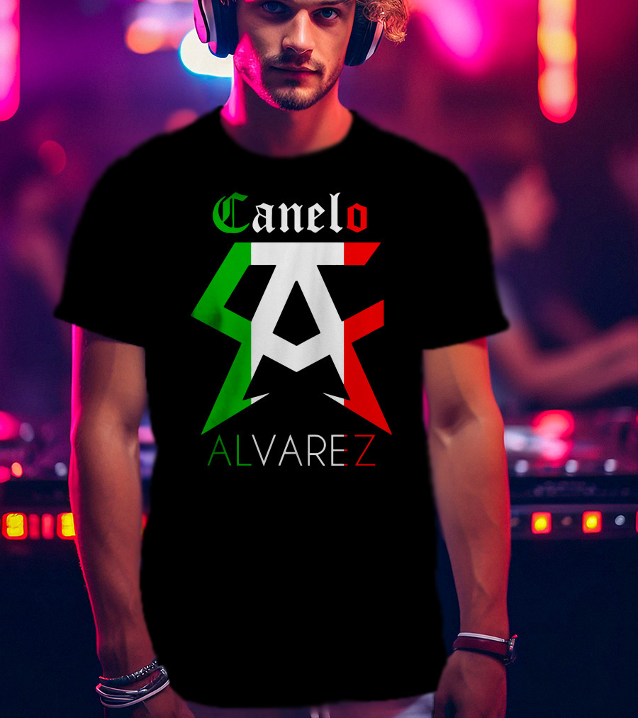 Canelo Alvarez Mexican Flag Colors CA T-Shirt