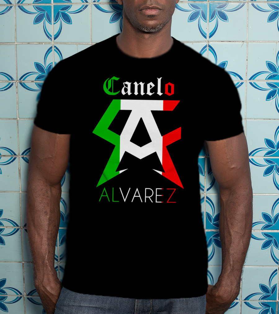Canelo Alvarez Mexican Flag Colors CA T-Shirt