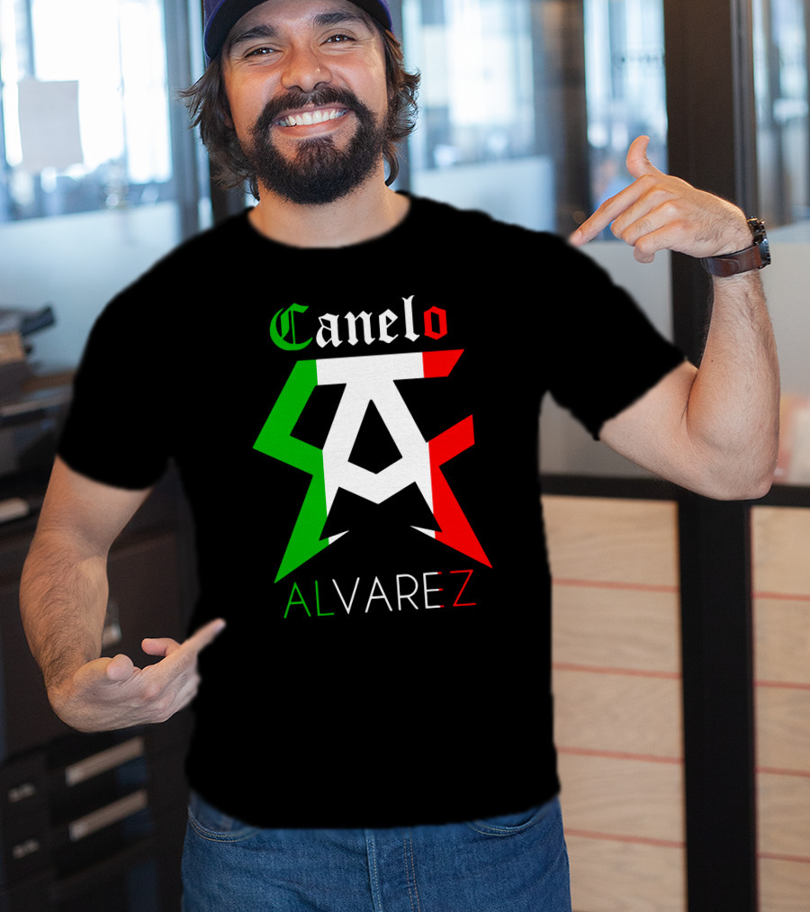 Canelo Alvarez Mexican Flag Colors CA T-Shirt
