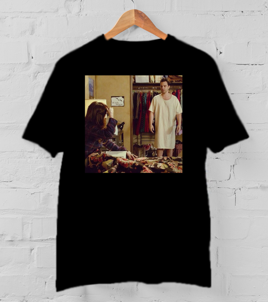 Nick Miller Sleepwear Scene With Pajamas And Wardrobe T-Shirt