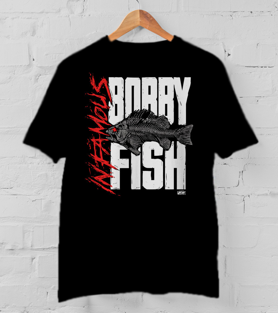 Bobby Fish Infamous AEW Red Star T-Shirt