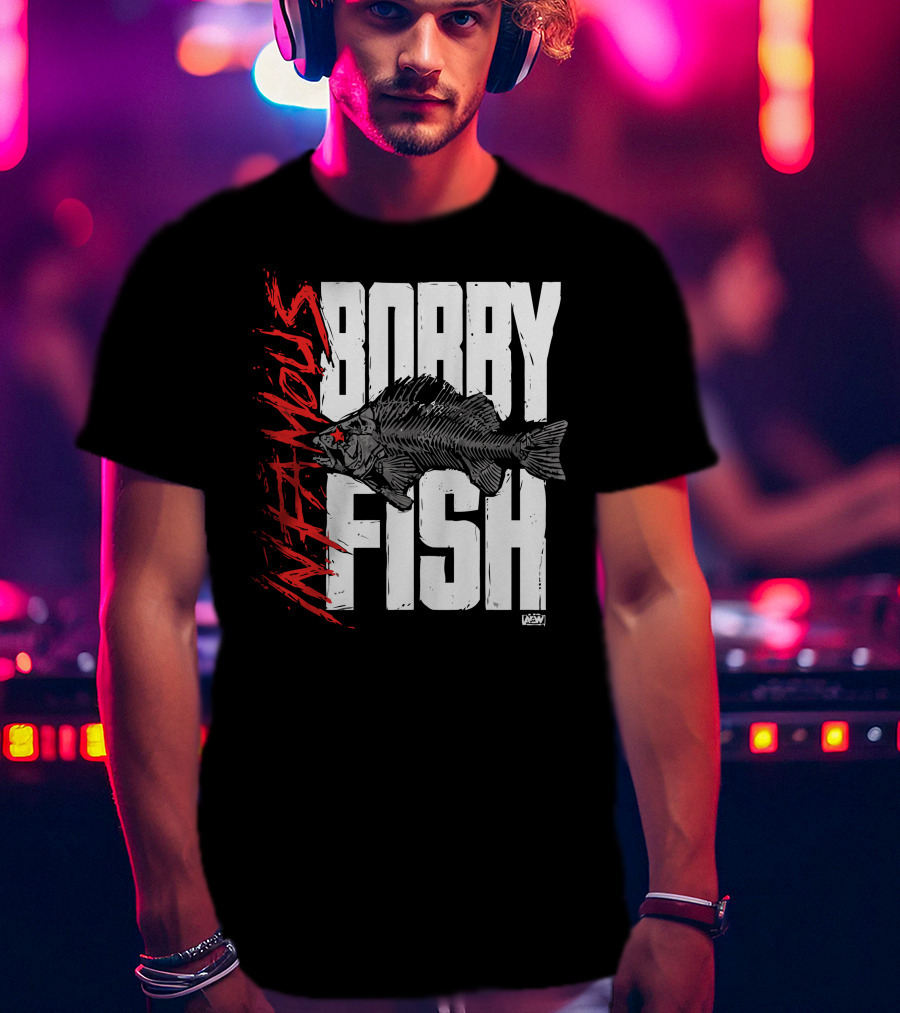 Bobby Fish Infamous AEW Red Star T-Shirt