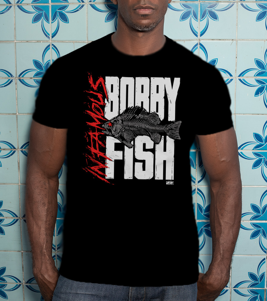 Bobby Fish Infamous AEW Red Star T-Shirt
