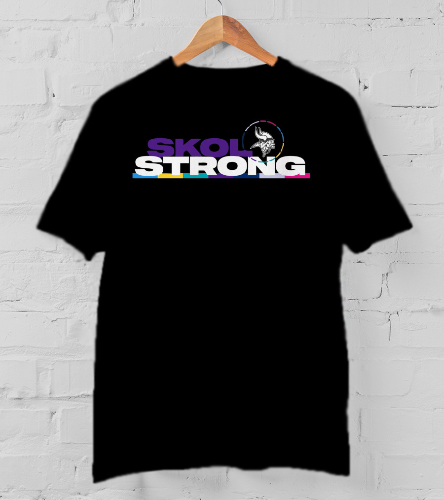 SKOL STRONG Viking Helmet Football Pride T-Shirt