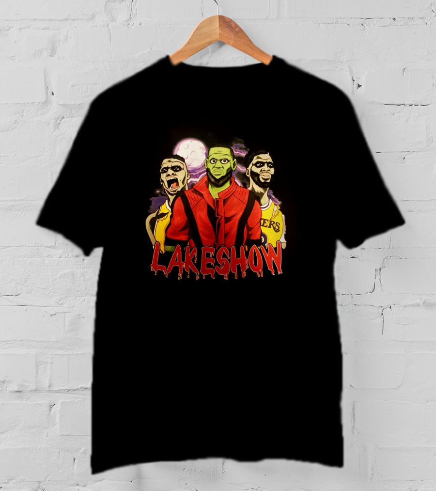Lakeshow Halloween Russ Bron Brow Lakers Monster Trio T-Shirt