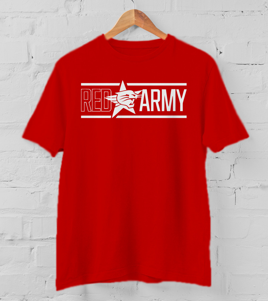 Red Perth Wildcats Fan Army T-Shirt