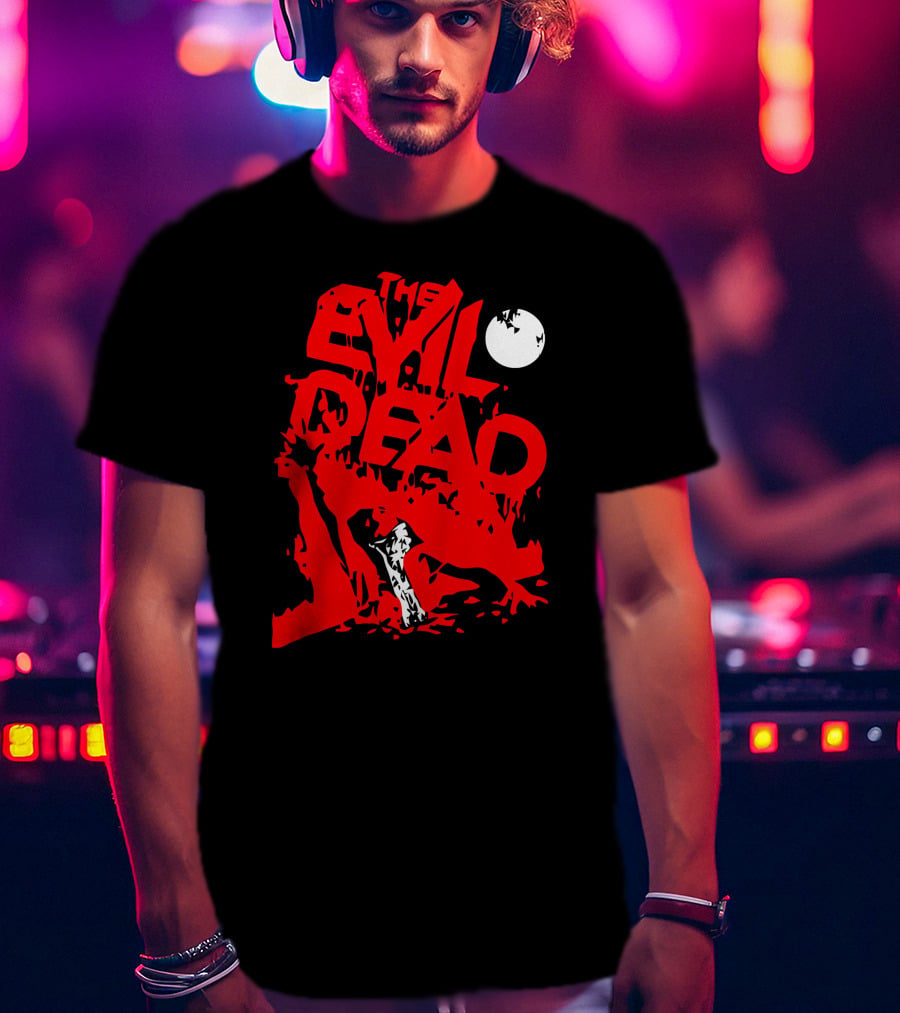 The Evil Dead Red Axe Moon T-Shirt