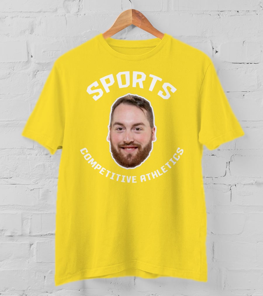 Sports Competitive Athletics Bearded Face T-Shirt