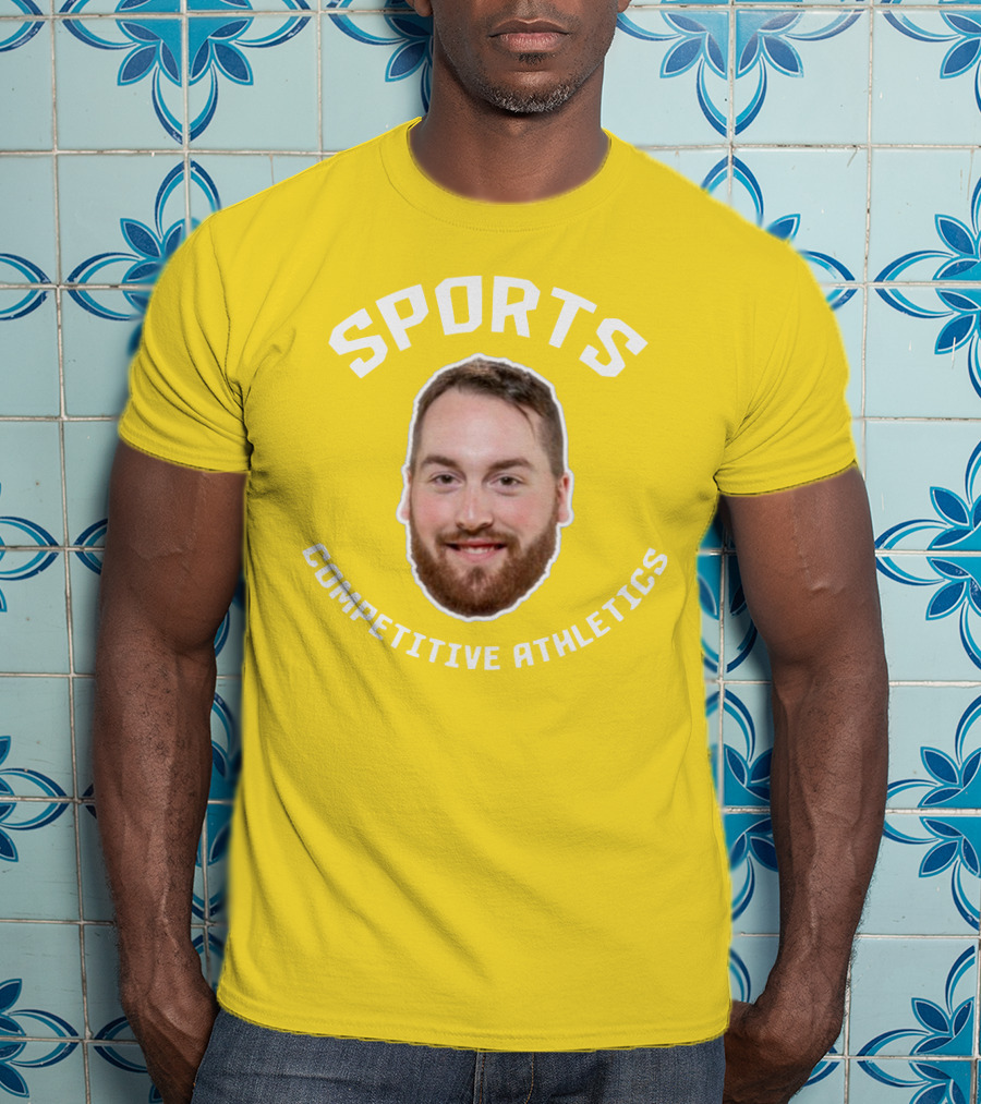 Sports Competitive Athletics Bearded Face T-Shirt