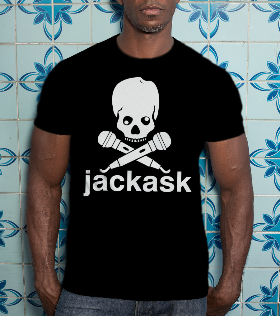 Jackask Jacksfilms Skull And Microphones T-Shirt