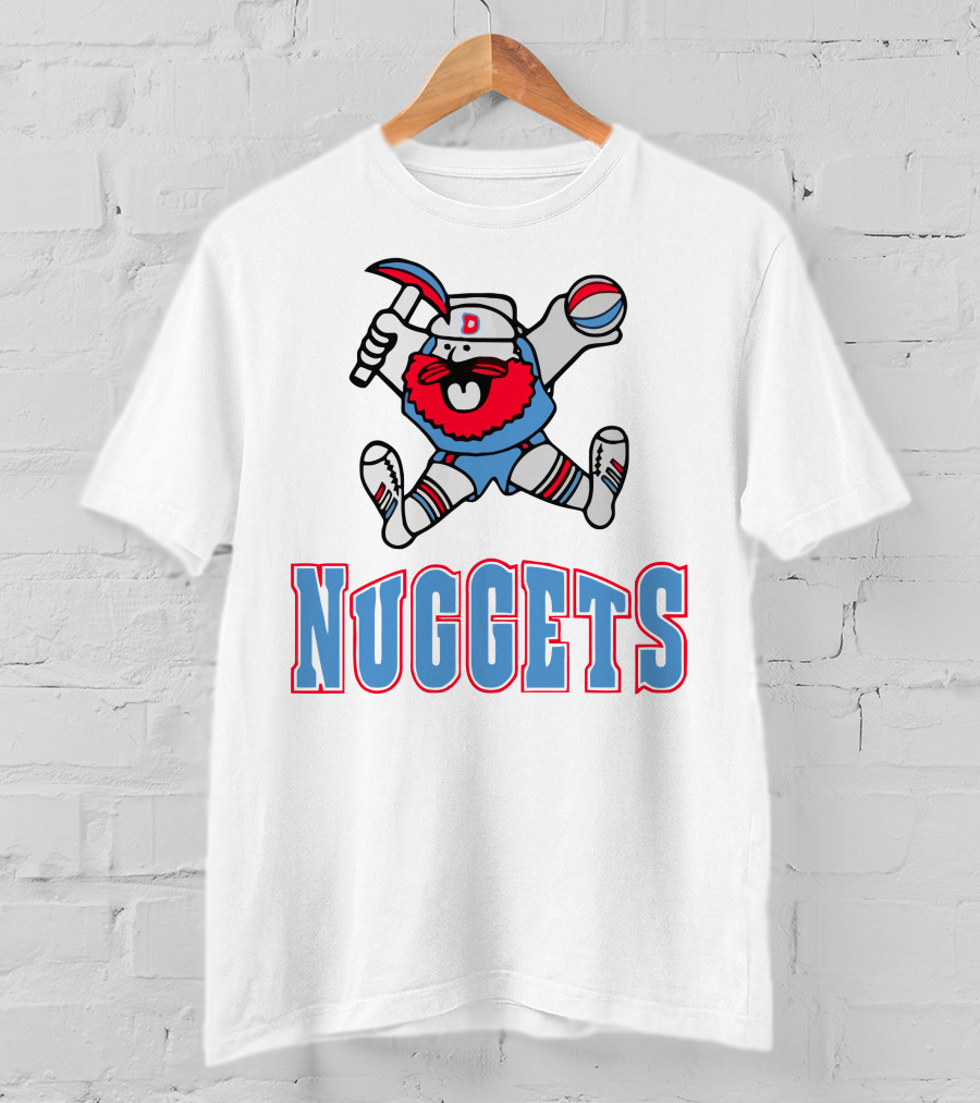 Denver Nuggets Old School Miner Mascot T-Shirt