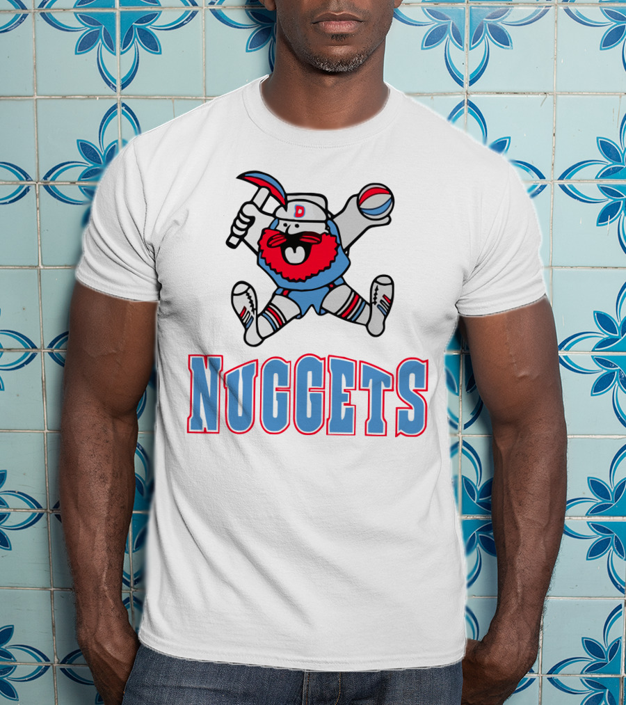 Denver Nuggets Old School Miner Mascot T-Shirt