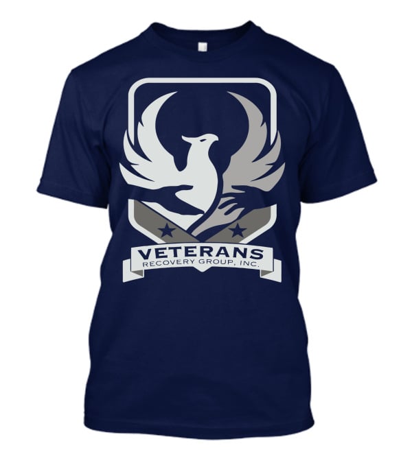 VETERANS RECOVERY GROUP INC Eagle Crest Badge T-Shirt